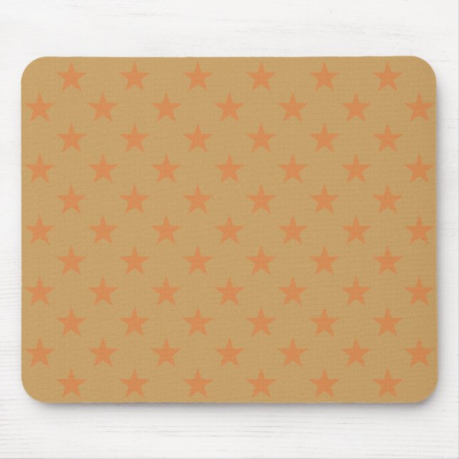 Red stars pattern mouse pad (Front)