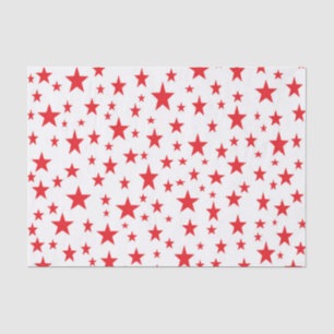 Red Stars Tissue Paper