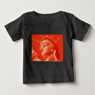 Red Statue of Liberty Baby T-Shirt