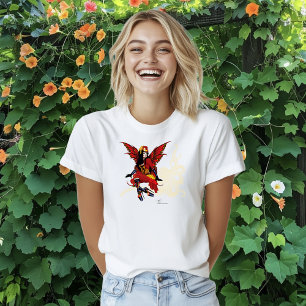 Red Steampunk Fairy Octopus T-Shirt