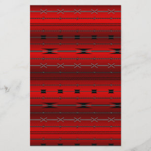 Red Steel Wires Stationery