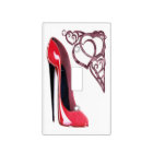 Red Stiletto Shoe Art Light Switch Cover