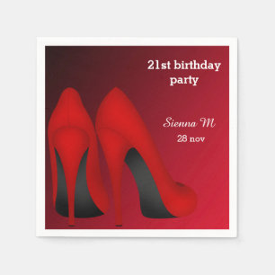Red Stilettos Napkin