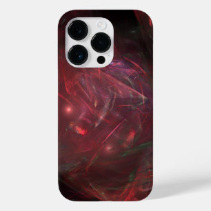 red stone crystal abstract art Case-Mate iPhone 14 pro case