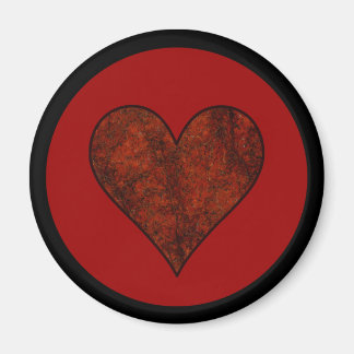 Red Stone Heart Magnet