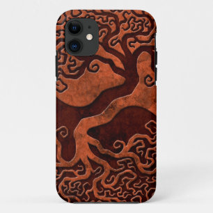 Red Stone Yin Yang Tree iPhone 11 Case