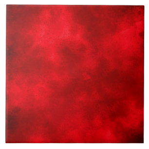 Red Storm Cloud Effect Ceramic Tile