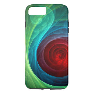 Red Storm Floral Modern Abstract Art Colour Patter iPhone 8 Plus/7 Plus Case