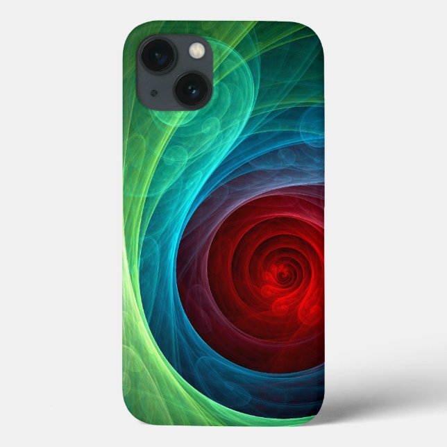 Red Storm Floral Modern Abstract Art Colour Patter Case-Mate iPhone Case (Back)