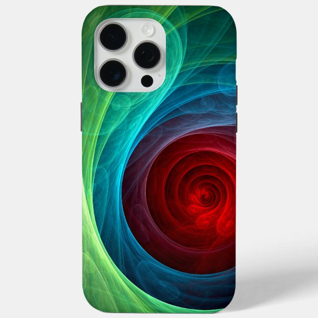 Red Storm Floral Modern Abstract Art Colour Patter Case-Mate iPhone Case (Back)