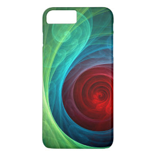 Red Storm Floral Modern Abstract Art Colour Patter iPhone 8 Plus/7 Plus Case