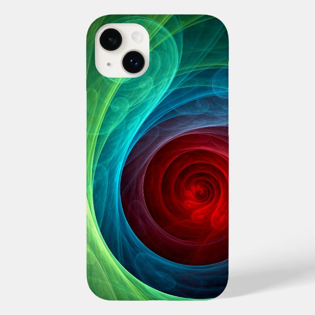 Red Storm Floral Modern Abstract Art Colour Patter Case-Mate iPhone Case (Back)