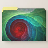 Red Storm Floral Modern Abstract Art Colour Patter File Folder (Front Left)
