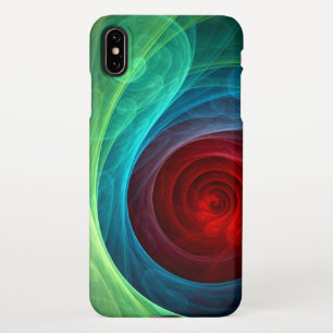 Red Storm Floral Modern Abstract Art Colour Patter iPhone Case