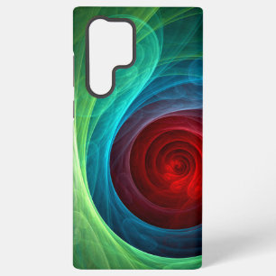 Red Storm Floral Modern Abstract Art Colour Patter Samsung Galaxy Case