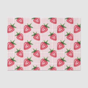 Red Strawberries (Design 9 Red Series) Tissue Paper