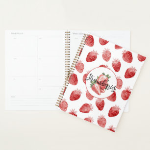 Red Strawberries Fruit   Planner