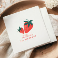 Red Strawberry Berry Sweet Birthday