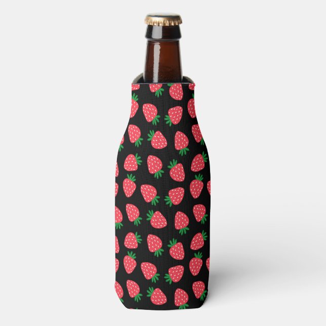 red strawberry  bottle cooler (Bottle Front)