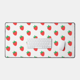 Red Strawberry Desk Mat