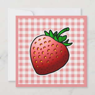 Red Strawberry Mothers Day Card