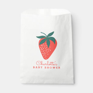 Red Strawberry Party or Shower Favour Bag