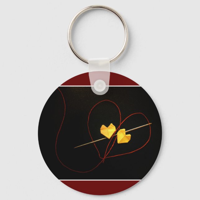 Red String of Fate Key Ring (Front)