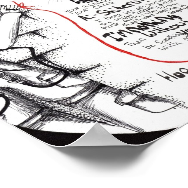 Red String of Fate: Love Across a Distance Poster (Corner)