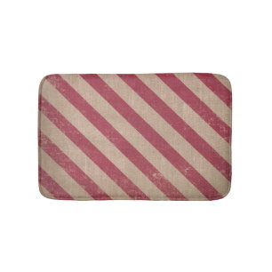 red stripe holiday candy cane christmas bath mat