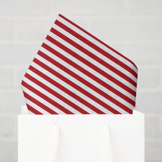 Red Stripe Timeless Gift Wrap Patriotic Fun Tissue Paper (Gift Bag)