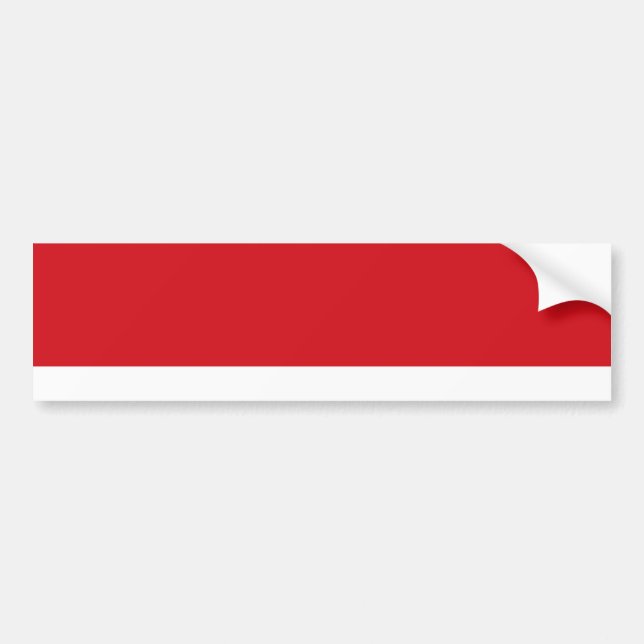 Red striped bumper sticker (Front)
