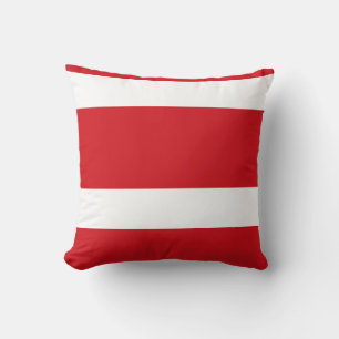 Red striped cushion