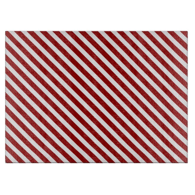 Red Striped Cutting Board (Front)