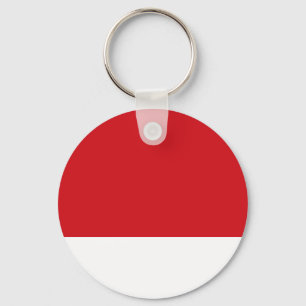 Red striped key ring