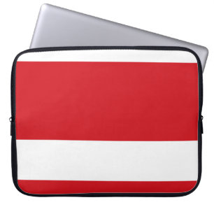 Red striped laptop sleeve