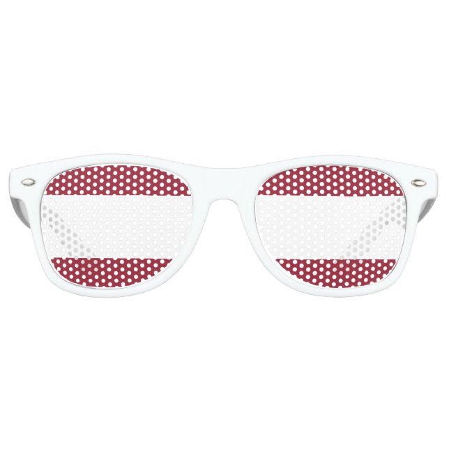 red striped retro sunglasses (Front)