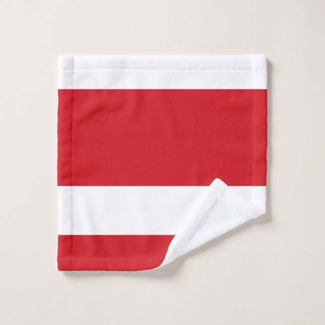 Red striped wash cloth (Wash Cloth)