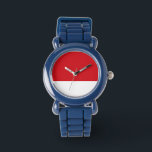 Red striped watch<br><div class="desc">Red stripes christmas themed pattern.</div>