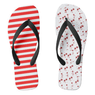 Red Stripes and Stars Thongs