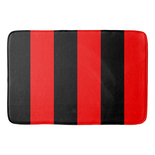 Red Stripes Bath Mat (Front)