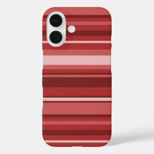 Red stripes iPhone 16 case