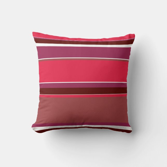 Red stripes cushion (Front)