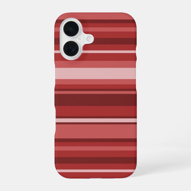 Red stripes iPhone 16 case (Back)