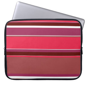 Red stripes laptop sleeve