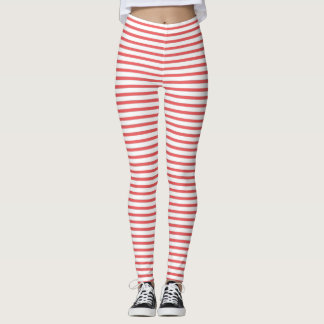 Red stripes  leggings