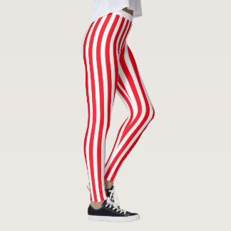 Red Stripes Leggins Leggings