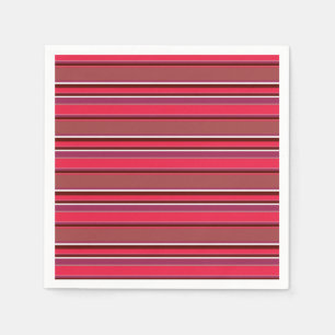 Red stripes napkin