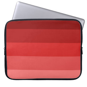 Red stripes pattern laptop sleeve