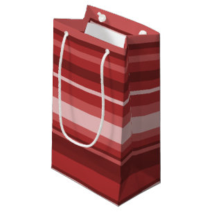 Red stripes small gift bag