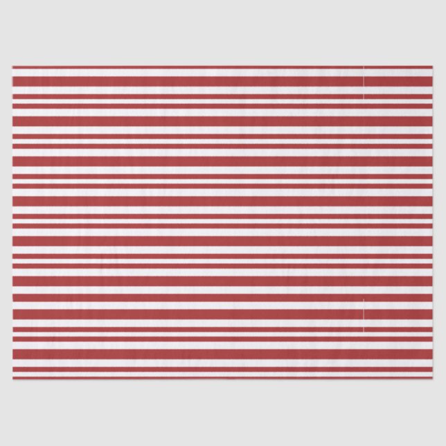 red stripes tissue paper (Front)